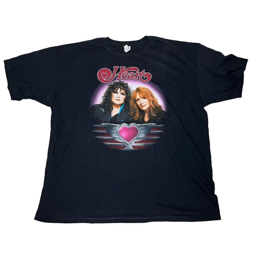 VTG Heart Band Shirt 2010 Red Velvet Car Tour Concert Tee Anvil 3XL Retro Y2K
